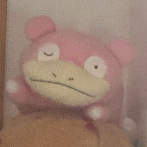 Pokemon Slowpoke Plush Pink and Cream Stuffed Toy